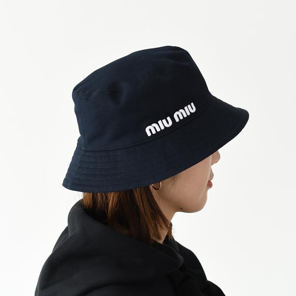 miu miu（ミュウミュウ） バケットハット 帽子 5HC196 2DXI シンプル