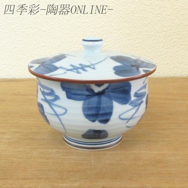 湯飲み 蓋付き湯呑み茶碗 染花紋 湯呑み おしゃれ 業務用 有田焼
