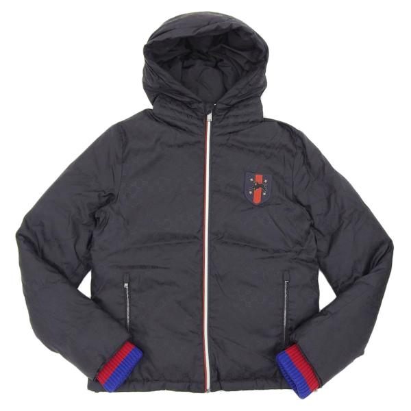 GUCCI（グッチ） GUCCI GG柄フード ワッペン エンブレム ダウン