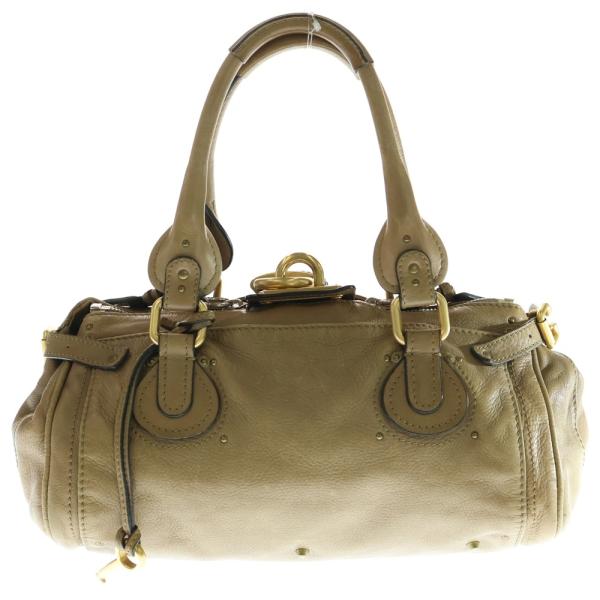 Chloe（クロエ） パディントン キャメル レザー ハンドバッグ : BRING