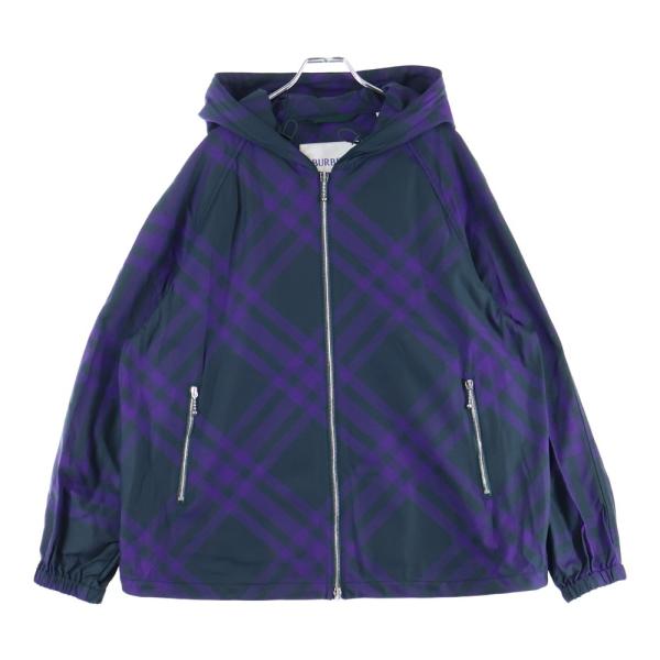 BURBERRY（バーバリー） チェックパターン ナイロン フーデッド ジップ