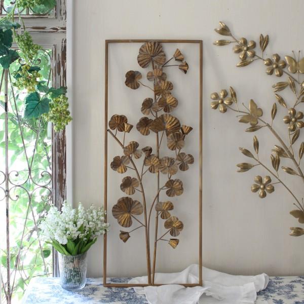sale50) フラワー ウォールオブジェ アイアン 壁飾り 軽量 壁面装飾 花