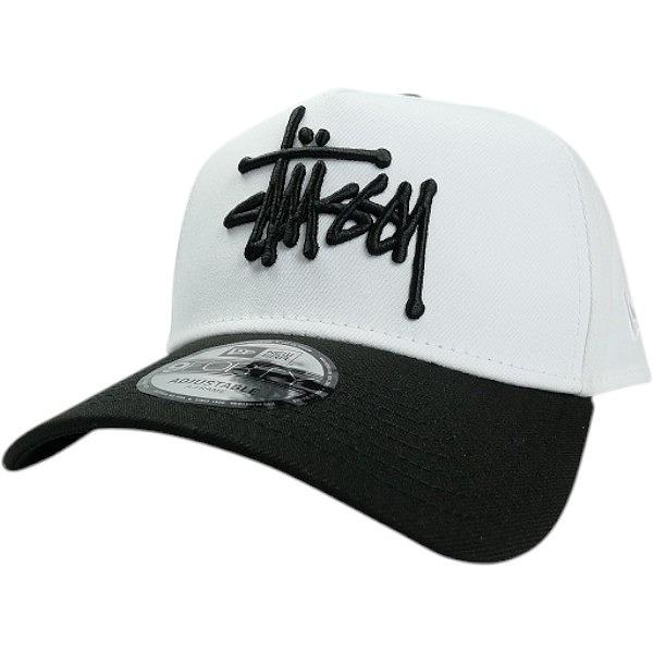 STUSSY ステューシー 25FW NEW ERA 9FORTY BASIC SNAPBACK White/Black