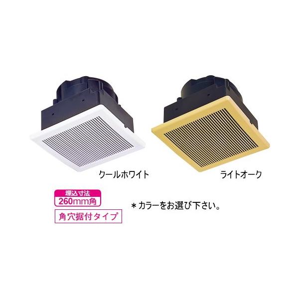 夏場の熱気対策に 三菱 換気排熱ファン 角穴据付タイプ V-20MEX2