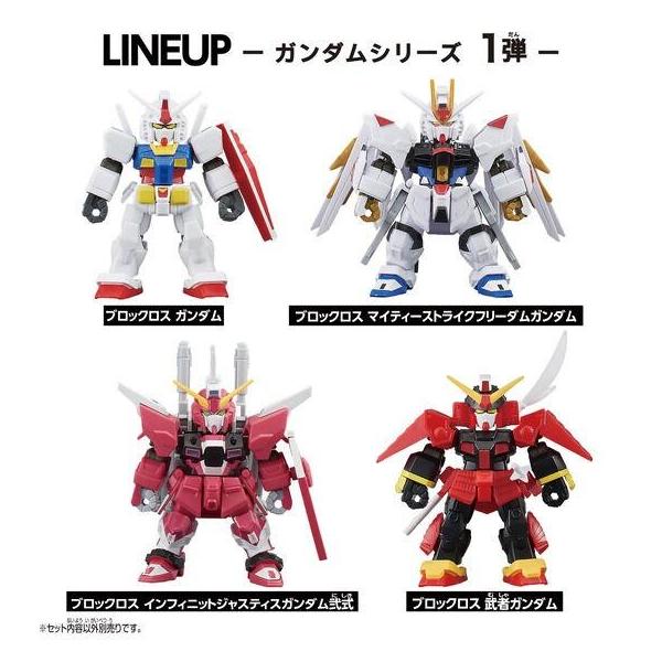 4種セット】ブロックロス ガンダムシリーズ ガンダム / インフィニット