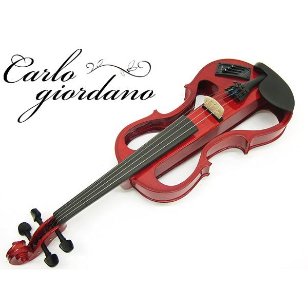 カルロジョルダーノ EV-202 レッド シレンツィア エレキバイオリン