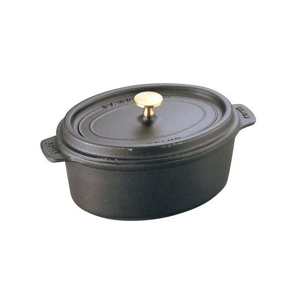 ストウブ ピコ ココット オーバル 17cm [ブラック] (鍋) 価格比較