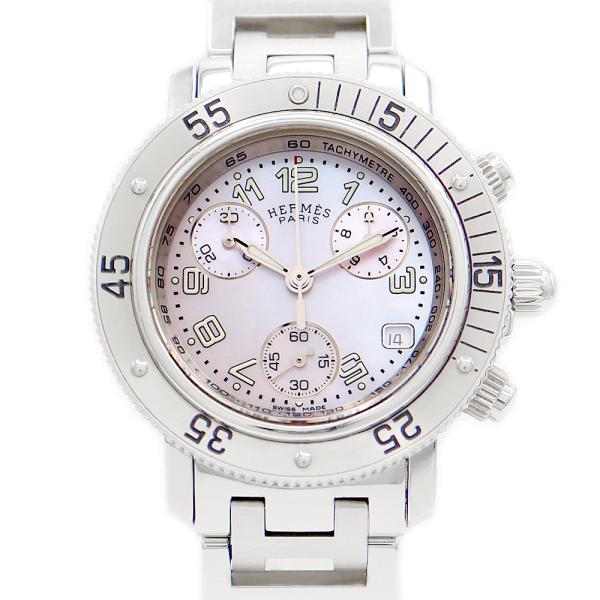 HERMES（エルメス） 電池交換済 クリッパー ダイバー ナクレ CL2.310