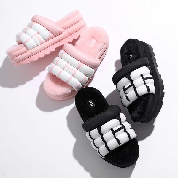 UGG（アグ） サンダル MAXI SLIDE LOGO マキシ スライド ロゴ 1127067