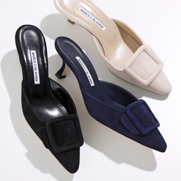 MANOLO BLAHNIK（マノロブラニク） ミュール MAYSALE SUEDE DAIM 050