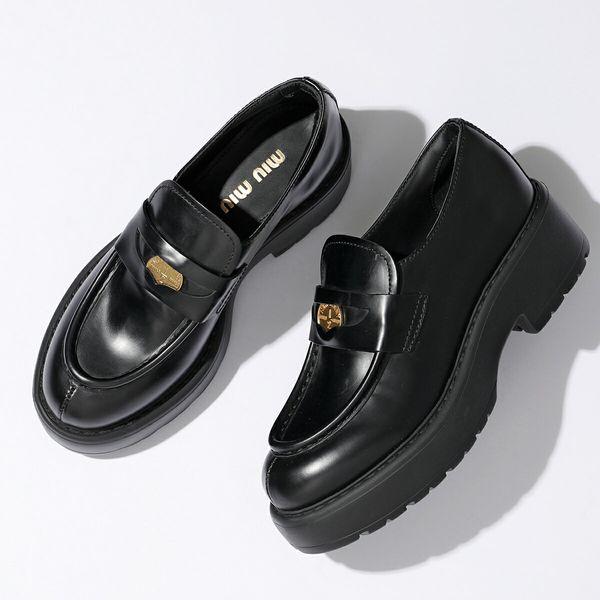 miu miu（ミュウミュウ） ペニーローファー 5D926D B4L レディース