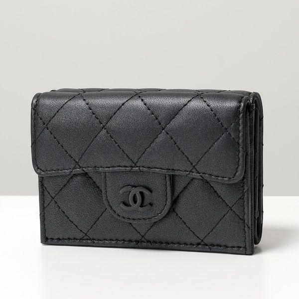CHANEL（シャネル） 三つ折り財布 SO BLACK ソーブラック AP0230