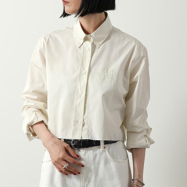 miu miu（ミュウミュウ） ポプリンシャツ MK1694 10RG レディース 長袖