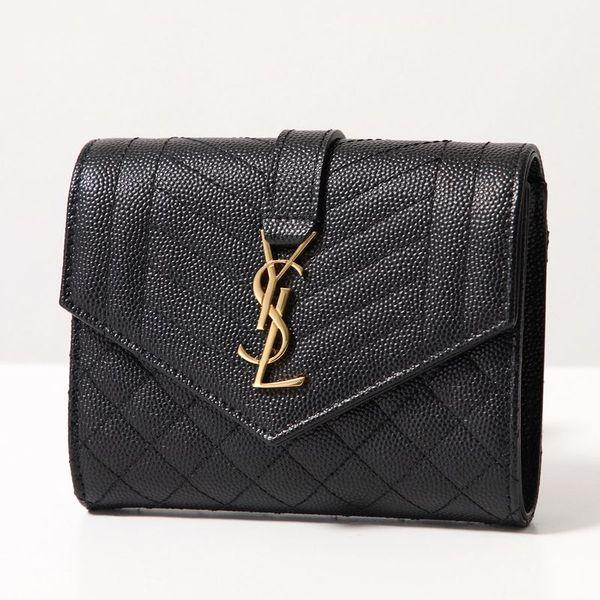 SAINT LAURENT サンローラン 三つ折り財布 651028 BOW91 レディース