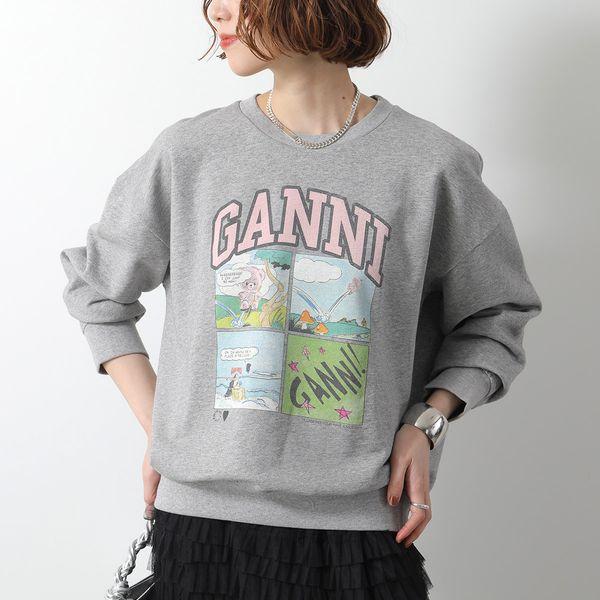 GANNI（ガニー） スウェットシャツ ISOLI BD OVERSIZED SWEATSHIRT