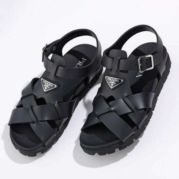 PRADA（プラダ） クロスサンダル 2X3118 3LKK メンズ トライアングル