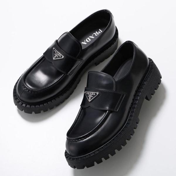 PRADA（プラダ） ローファー 2DE151 B4L メンズ レザー トライアングル
