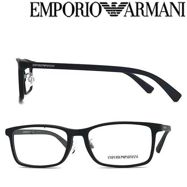 EMPORIO ARMANI エンポリオ アルマーニ マットブラックメガネフレーム