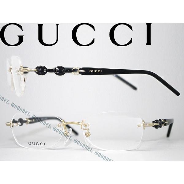 GUCCI グッチ メガネフレーム ブランド 縁無し フチなし 8557J-RHL