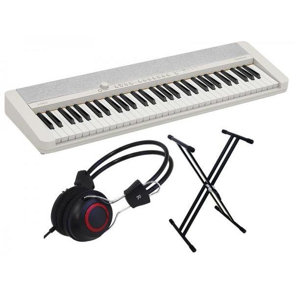 CASIO(カシオ) CT-S1 WE スタンド・ヘッドホン セット［ホワイト