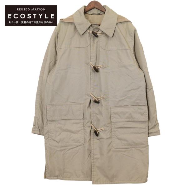 HERMES エルメス グレー ナイロン ダッフルコート 50 コート ビス