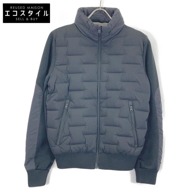 HERNO（ヘルノ） MP00001UL 22年 ブラック ニットハイブリッドダウン