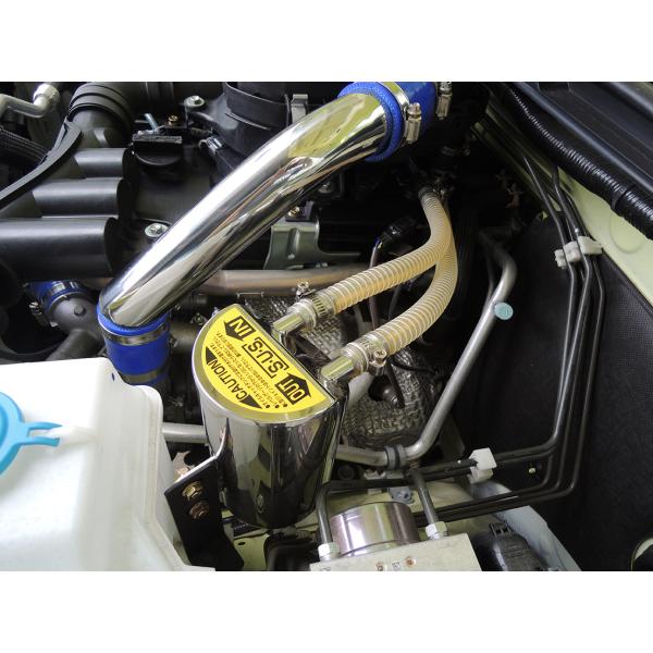 オイルキャッチタンク CARBING JB23Wジムニーにて使用 オイルキャッチ