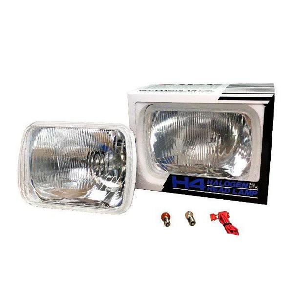 IPF 国産 ヘッドランプ 角型2灯式 ポジションランプ付 左右セット