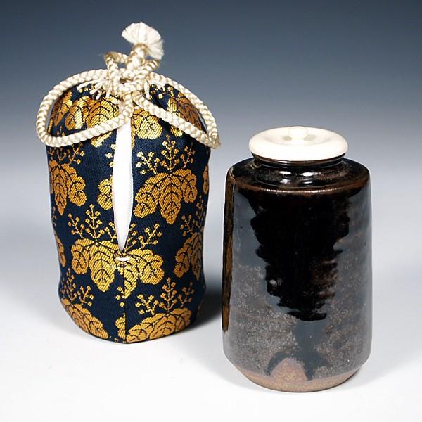 送料無料（茶道具/濃茶器） 名物 古瀬戸 出雲肩衝茶入写し 笹田有祥作