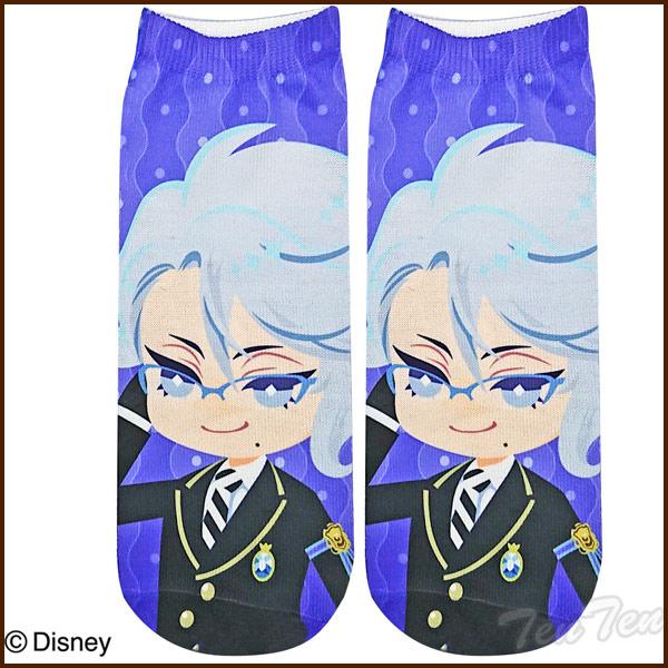 ディズニー ツイステッドワンダーランド プリントソックス アズール