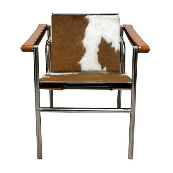 ル・コルビジェ LC1 ポニー スリングチェア ブラウン×ホワイト ポニー