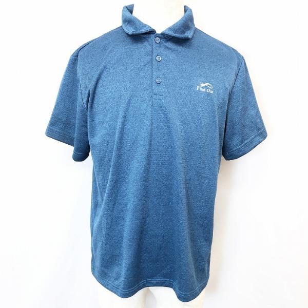 ポロシャツスタイル 青いエプロン新品 ポロシャツスタイル 青い