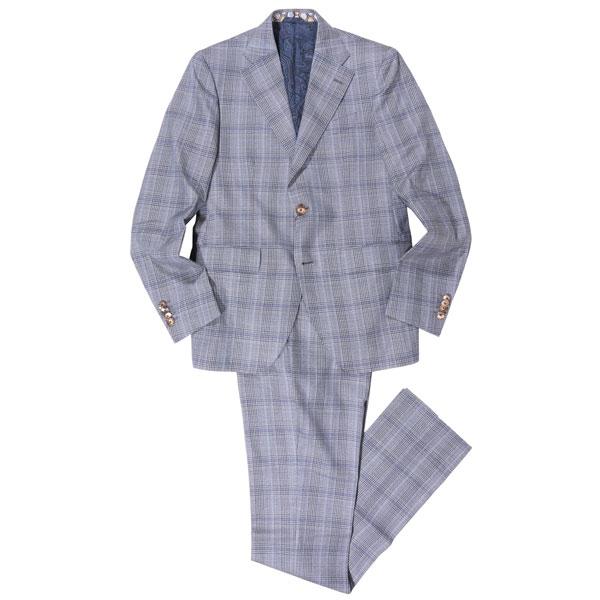 ETRO（エトロ） スーツ U 1A400 1087 グレーxネイビー 50 32583