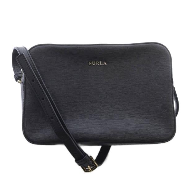 FURLA（フルラ） ショルダーバッグ レザー ロゴ 黒 ブラック 972166