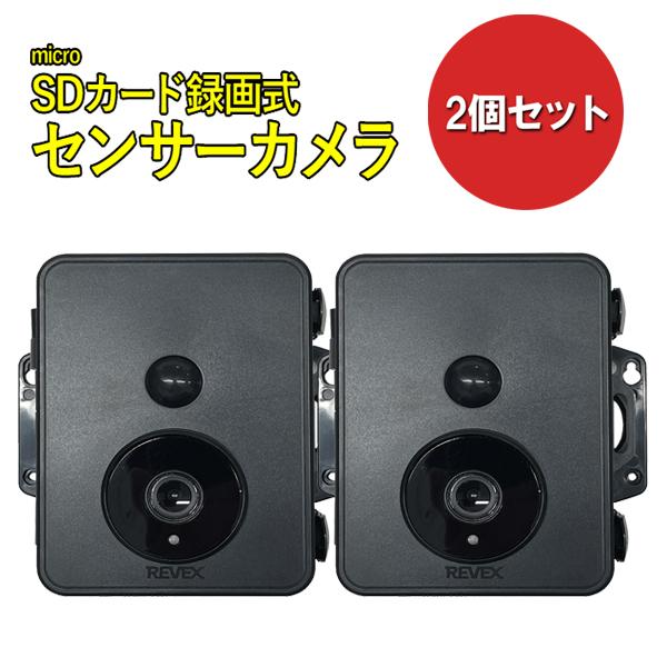 2個セット microSDカード録画式 センサーカメラ SD2500 リーベックス