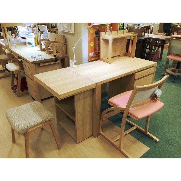 ボナシェルタ カリモク ママデスク4点セット (デスク ワゴン ブック