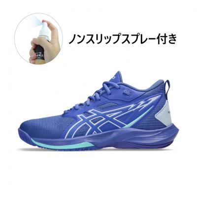 ASICS バッシュ、バスケットボールシューズ（色：ブルー系