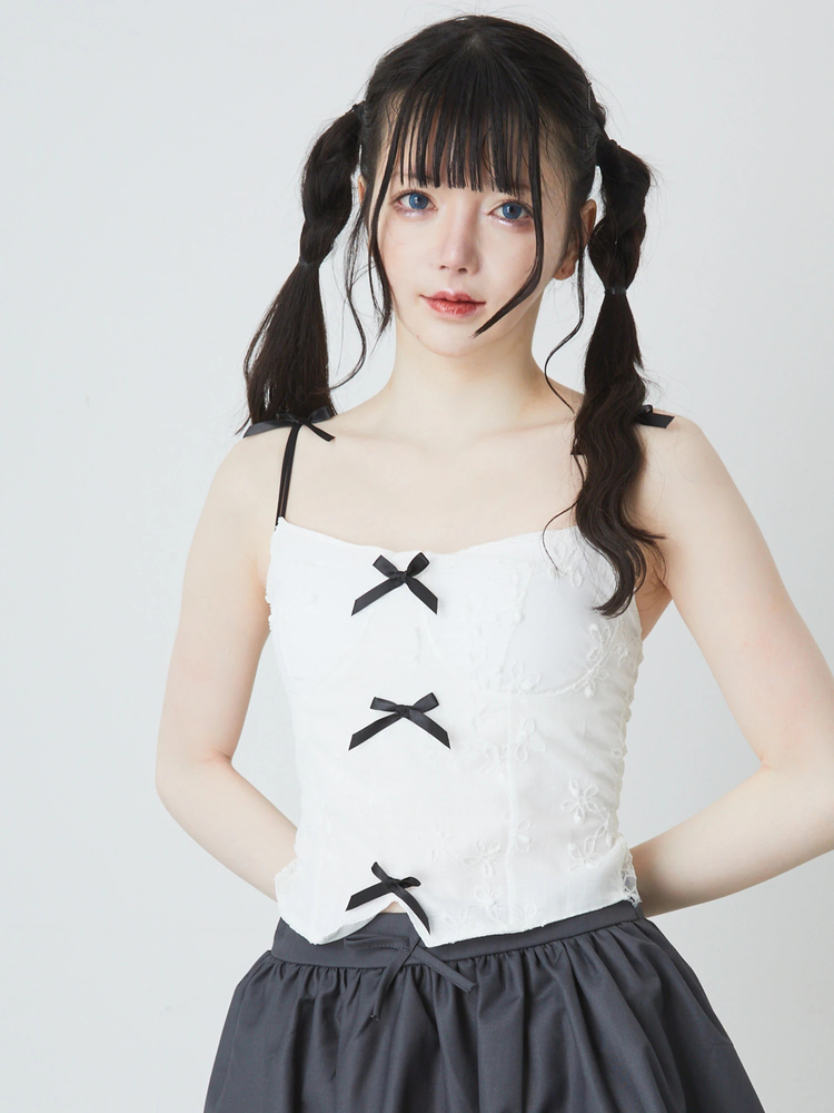 バレエコアレースインナー - Ank Rouge(アンクルージュ)のキャミソール