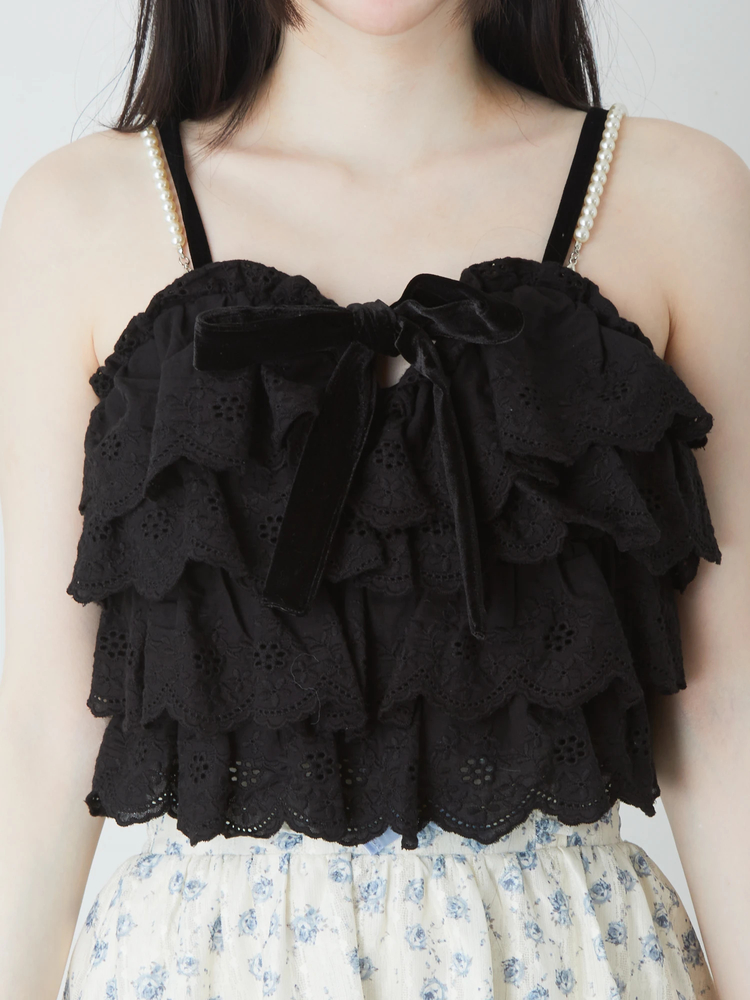 レースティアードキャミビスチェ - Ank Rouge(アンクルージュ)の