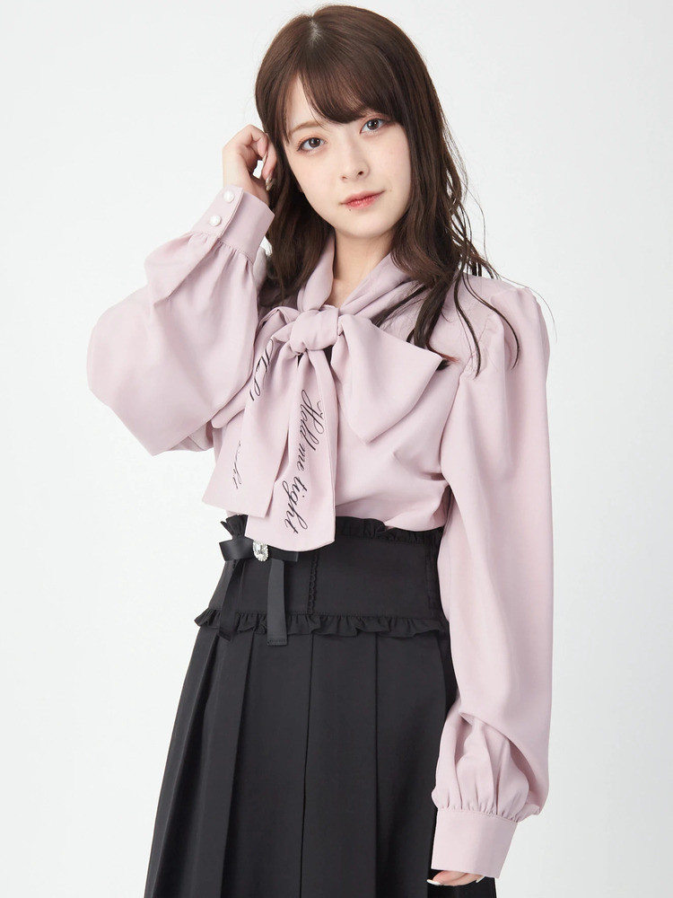 ロゴPTリボンブラウス - Ank Rouge(アンクルージュ)のシャツ・ブラウス