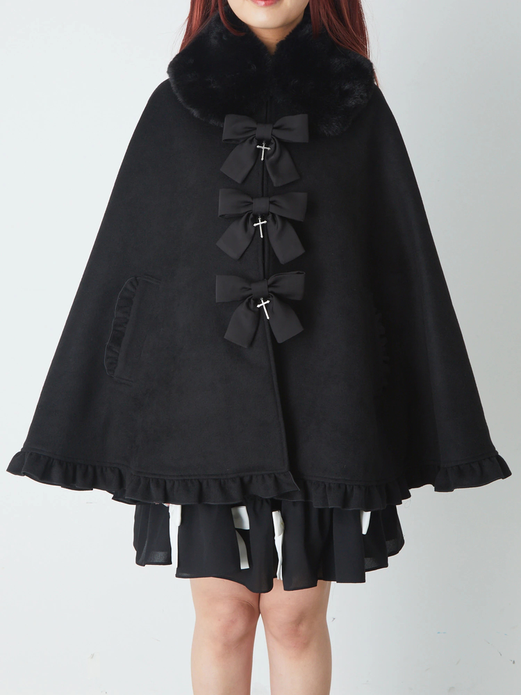 リボンが3つフリルケープ - Jamie エーエヌケー(ジェイミーエー