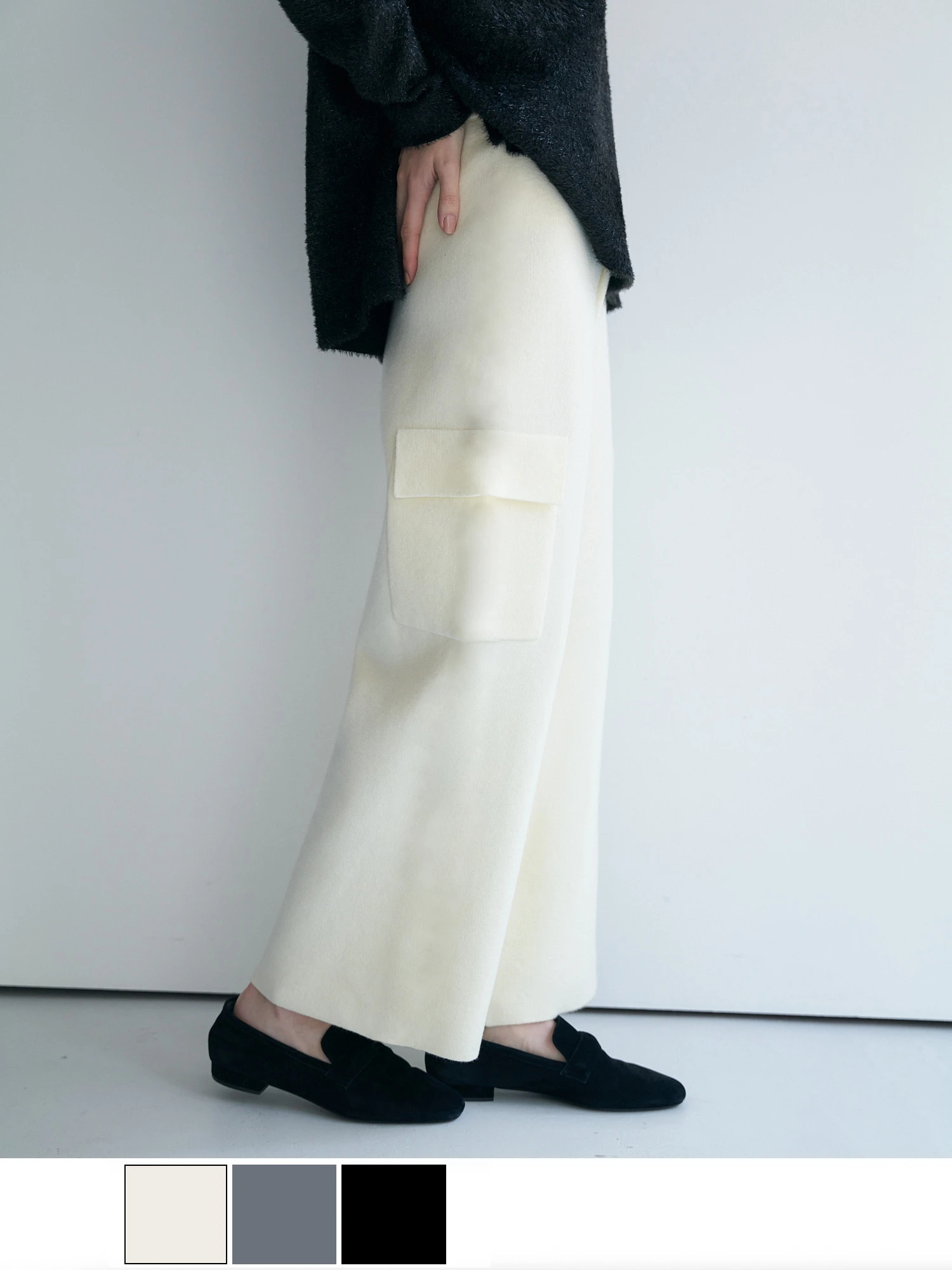 ふわもちタッチニットパンツ / Brown&Street（ブラウンアンド