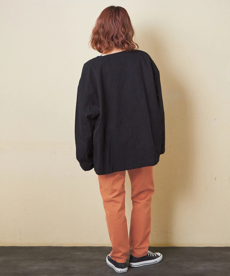 冬クリアランス】ピーチツイル 製品染 らくしゅっと パンツ