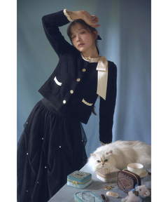 MARIEBELLEコラボ〉Ribbon Knit Jacket | カーデ | Rirandture（リ