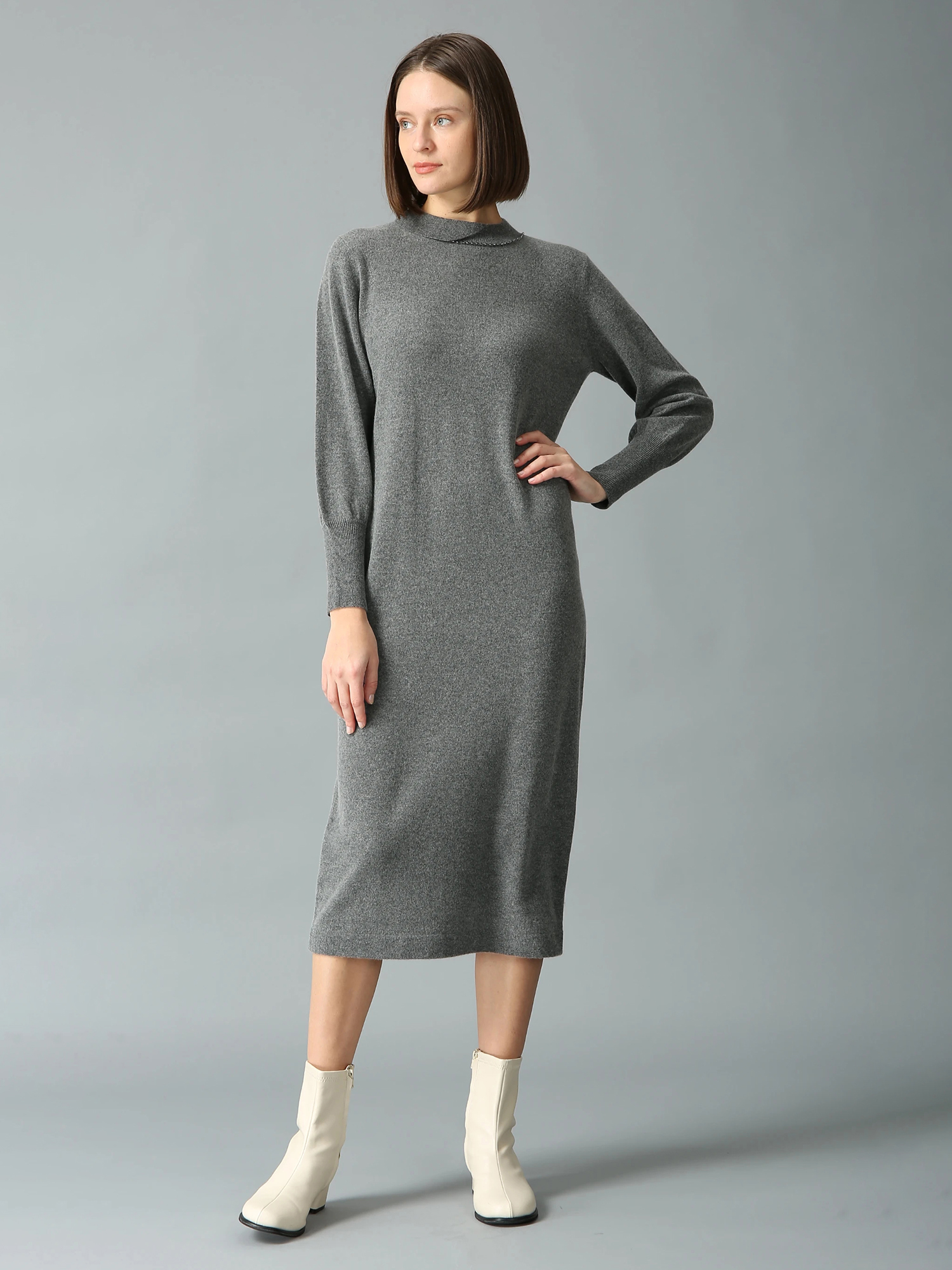 ウールカシミヤ ニット ワンピース ｜ MORABITO SPELL（モラビトスペル