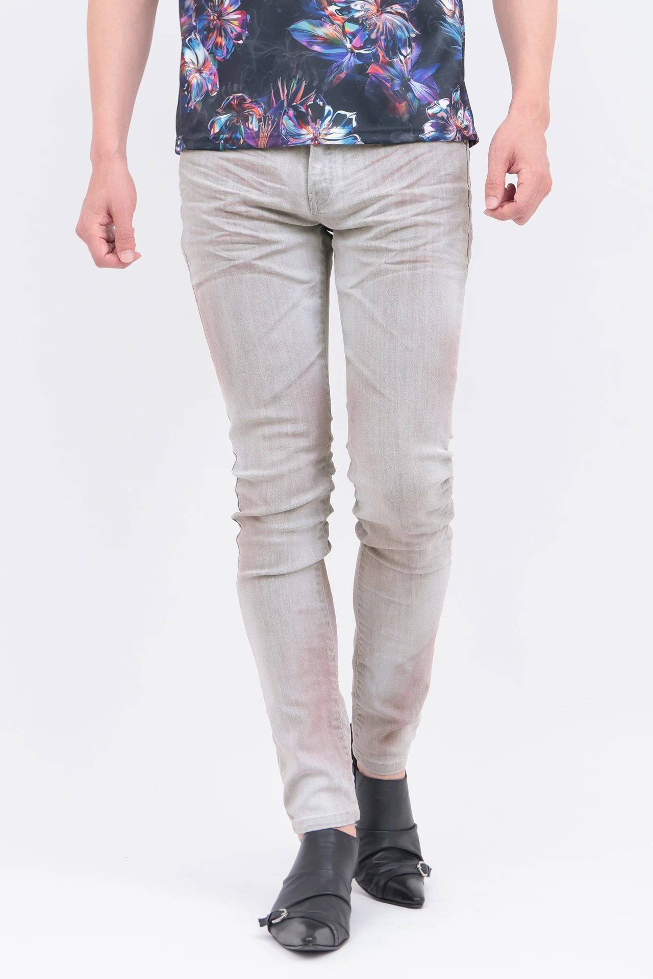 TORNADO MART∴グレイッシュカラースキニーデニム / TORNADO MART