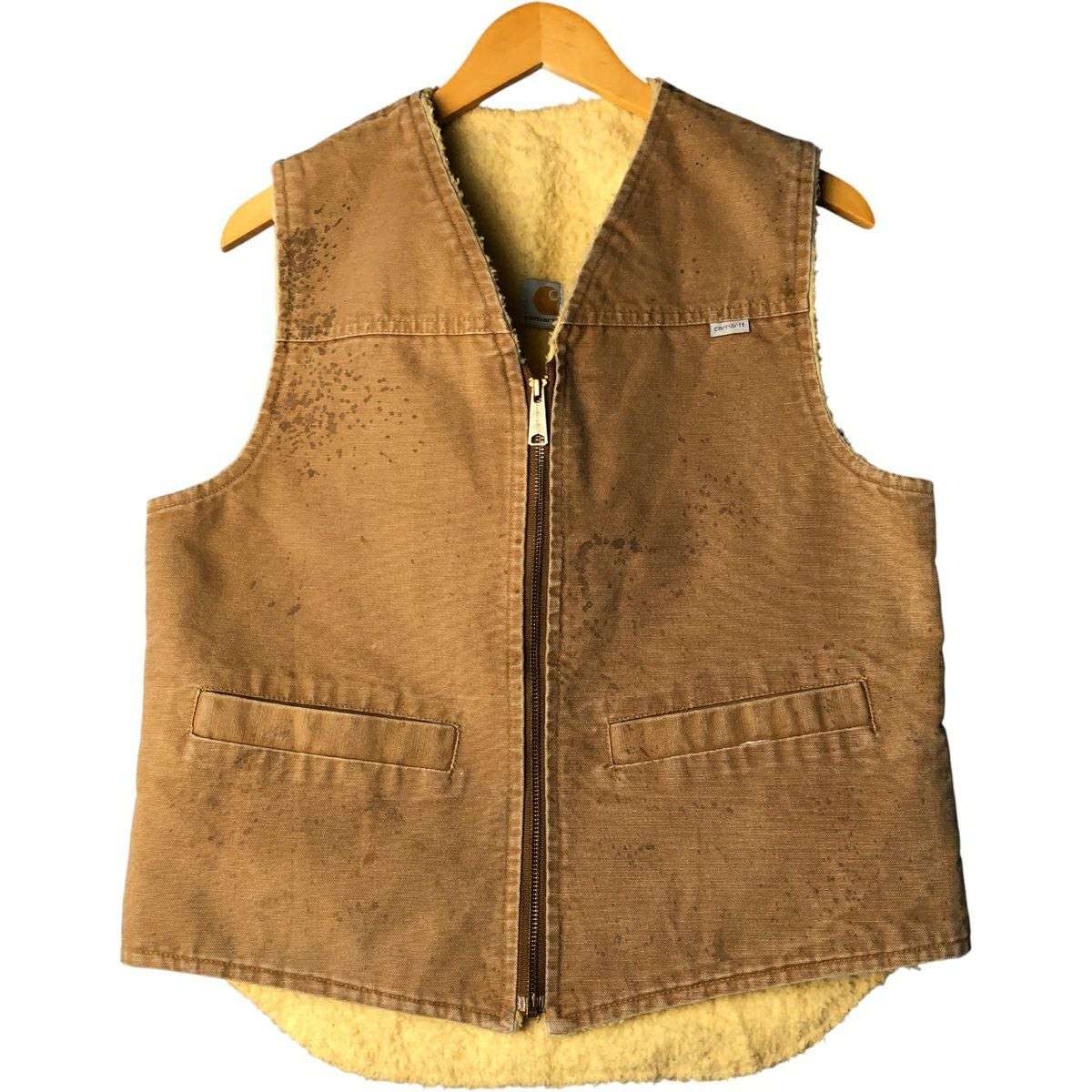 古着 80～90年代 カーハート Carhartt ダックベスト USA製 メンズXL