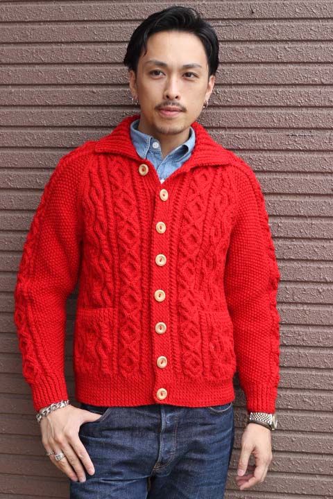 送料無料]「INVERALLAN」 3A STANDARD LUMBER CARDIGAN Col. Holly