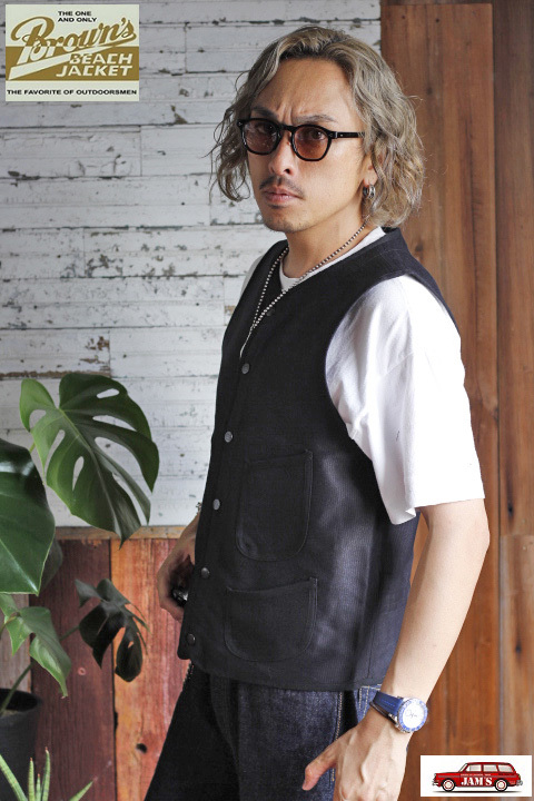 Browns BEACH」 BBJ SPRING VEST ブラウンズビーチ スプリングベスト