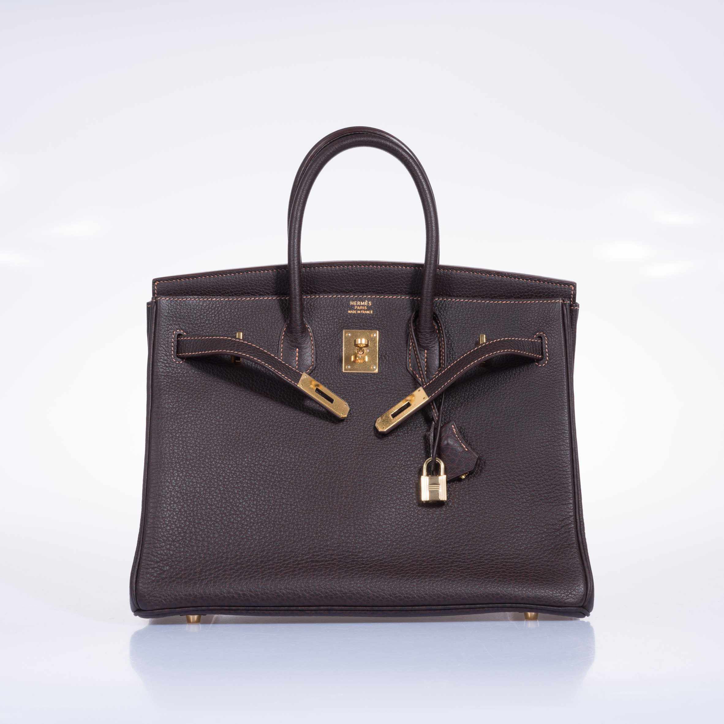 Hermes Birkin 35 Havanne Fjord Special Stitching Gold Hardware